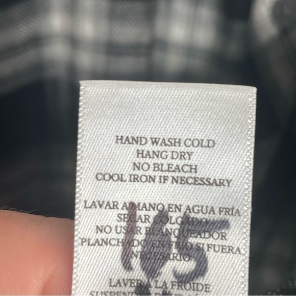 Rails Hunter Midnight Snow Plaid Flannel Button Down Academia Preppy Comfy M - Picture 14 of 14